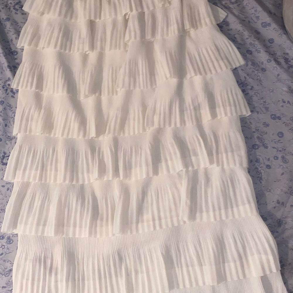 Elegant Layered White Skirt